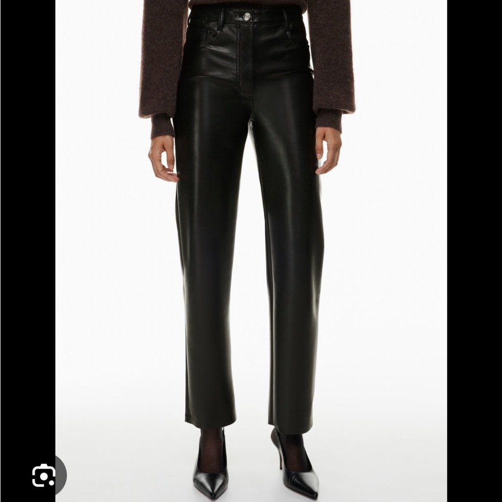 aritzia wilfred leather pants